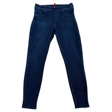 Spanx Womens M Pull On Jeanish Ankle Leggings Jeggings Twilight Rinse Pants