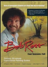 BOB ROSS JOY OF PAINTING FOUR SEASONS: FALL - 3 DVDs 6-1/2 HRS OF INSTRUCTION