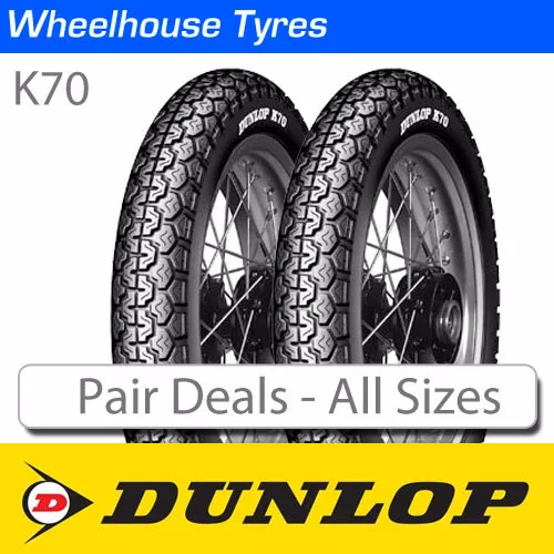 Dunlop K70 Motorcycle Tyre Pair Deal - Picture 1 of 4