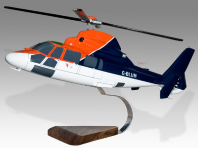 Aerospatiale SA365N Dauphin II CHC Helicopters Wood Desktop Helicopter Model