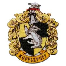Parche Harry Potter Iron-On: Escudo de armas Huffelpuff amarillo nuevo envío gratuito