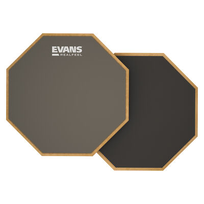 Evans RealFeel 6'' 2 Sided Drum Practice Pad - Gum Rubber & Neoprene