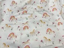 Pillowfort Unicorn Rainbows Flat Twin Sheet