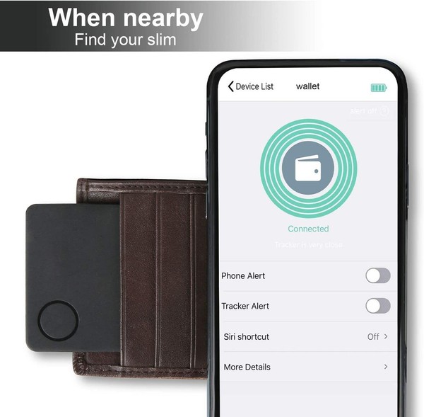 Alternate view of Wallet Tracker Finder Locator, Small Slim Gps Credit Debit Card Find Wal...