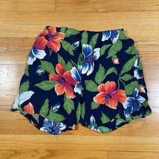 Vintage 50s Rayon Beach Aloha Hawaiian Shorts