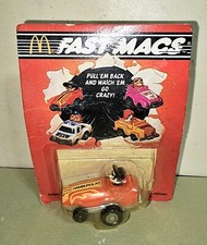 New Sealed 1985 McDonald's Fast Macs Hamburglar Roadster MOC