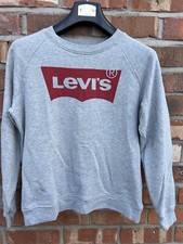Levi's Grey Cotton Pullover Woman s Oversized Size XS Chest 44 Length 25 Vgc
