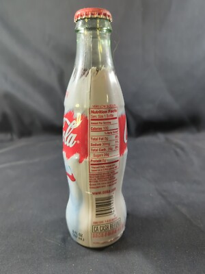 Coca-Cola 2005 Polar Bear Christmas Full Glass Bottle Holiday