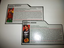 Lote de 2 tarjetas de archivo FSS exclusivas de GI Joe Club/Convención Hanibal