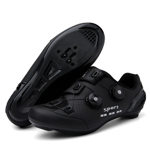 MTB Radfahren Schuhe Herren Rennrad Selbstsichernd SPD Cleats Fahrrad Turnschuhe - Bild 10 von 32