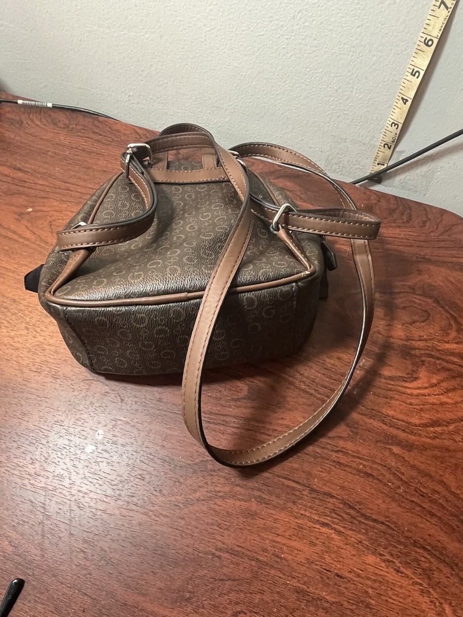 GUESS Brown Logo Mini Backpack with Coin Pouch s-l400.jpg main image 4