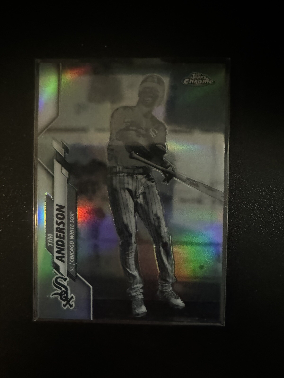 2020 Topps Chrome #90 Tim Anderson Negative Refractor Chicago White Sox
