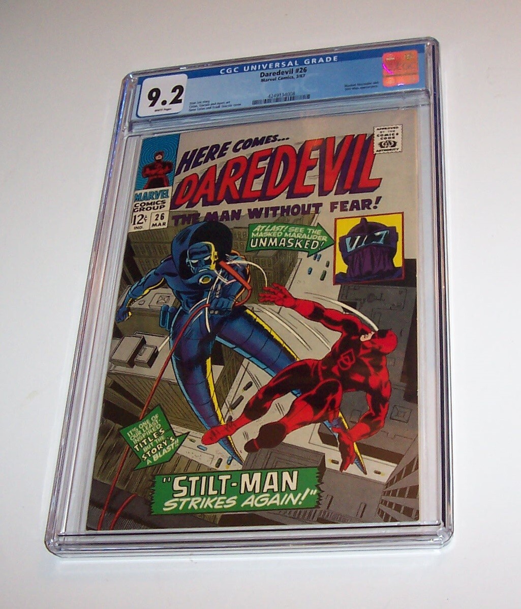 バットマン　デアデビル Daredevil #26 - Marvel 1967 Silver Age Issue - CGC NM- 9.2 - Stilt
