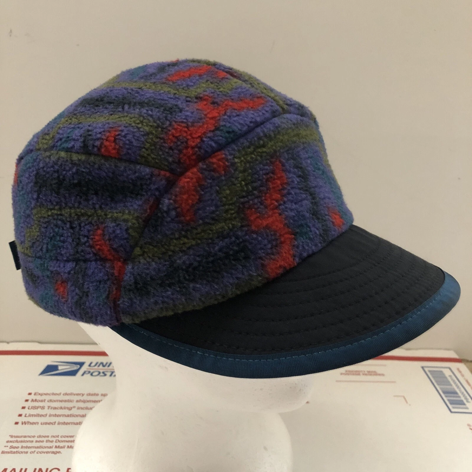 Patagonia Pristine 90's Vintage Rare Fleece Duckbill Ear Flap Hat Medium Unisex