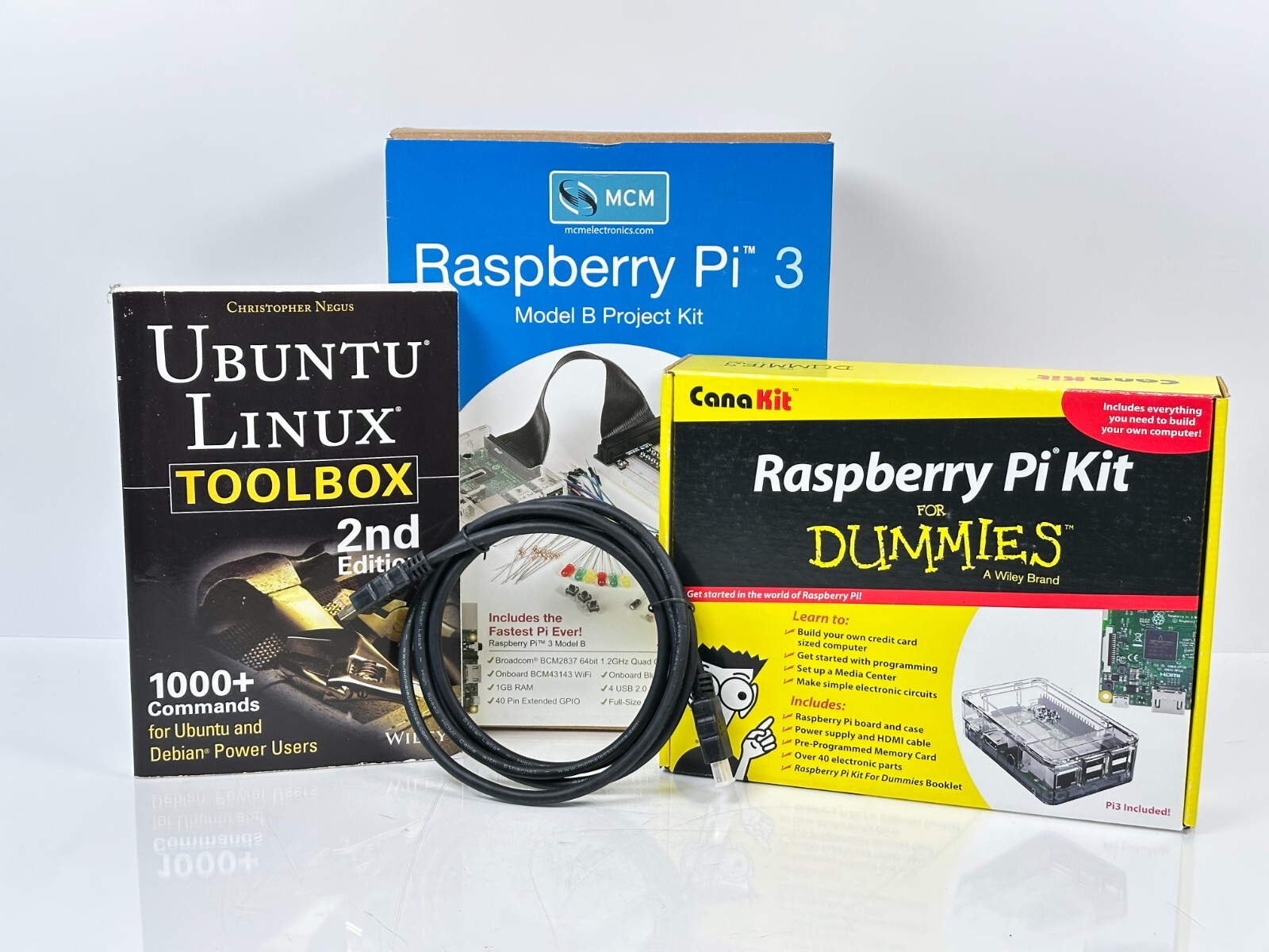 (NEW) Raspberry Pi 3 Model B Project Kit Rasberry Kit For Dummies ...