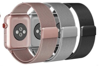 For Apple Watch iWatch Band Series 8 7 6 5 4 3 SE Magnetic Stainless Steel Strap