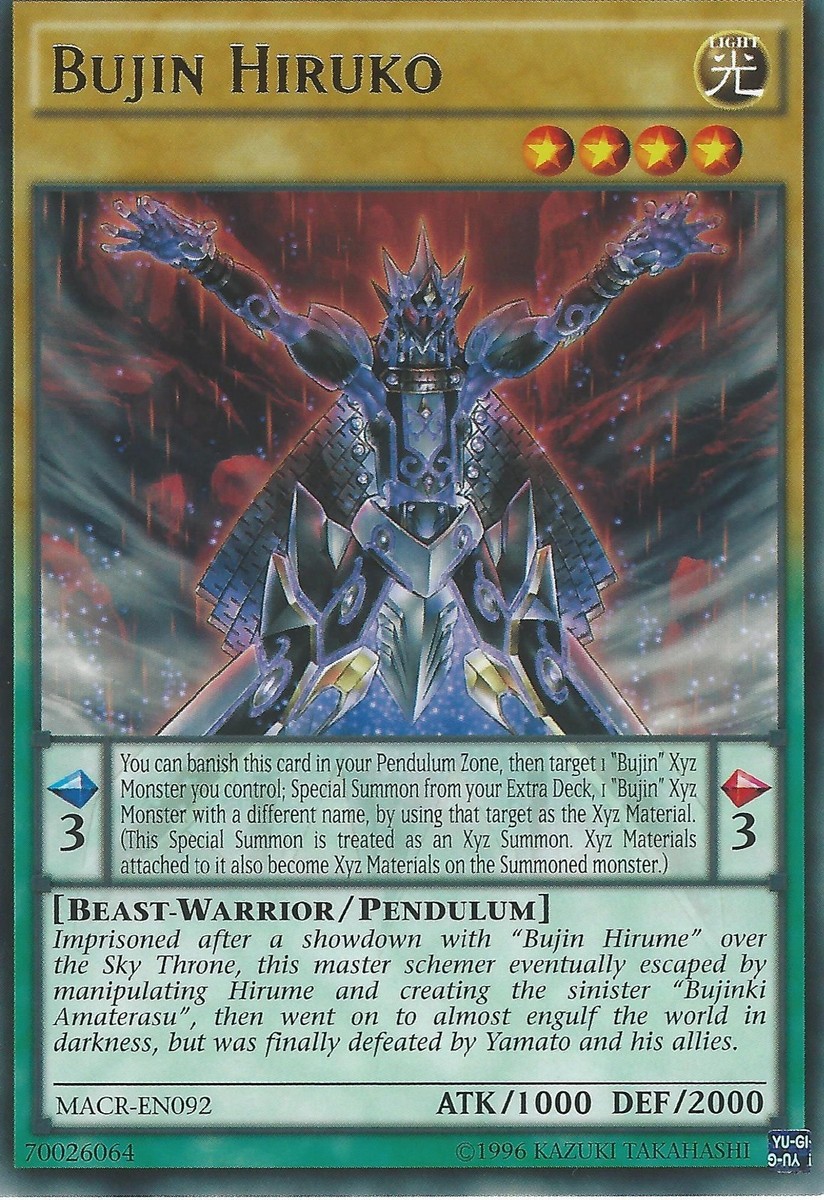 YU-GI-OH CARD: BUJIN HIRUKO - RARE - MACR-EN092 | eBay YU-GI-OH CARD: BUJIN HIRUKO - RARE - MACR-EN092 | eBay