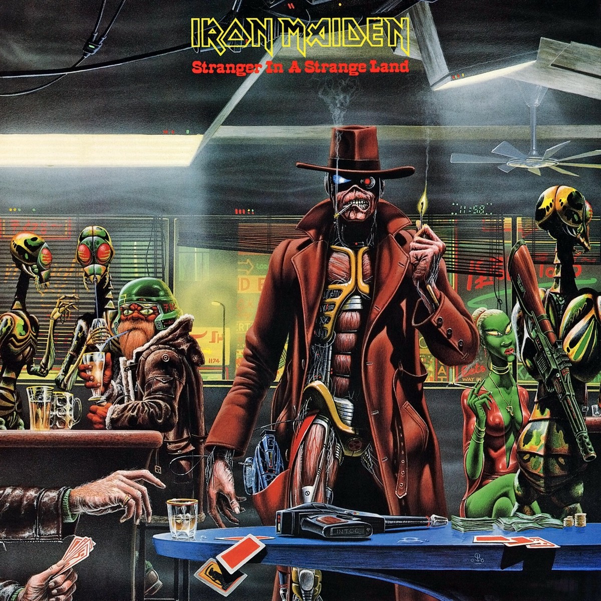【ポスター付】アイアン•メイデン／ストレンジャー•イン•ア•ストレン•ジランド IRON MAIDEN Stranger in a Strange Land BANNER HUGE 4X4 Ft