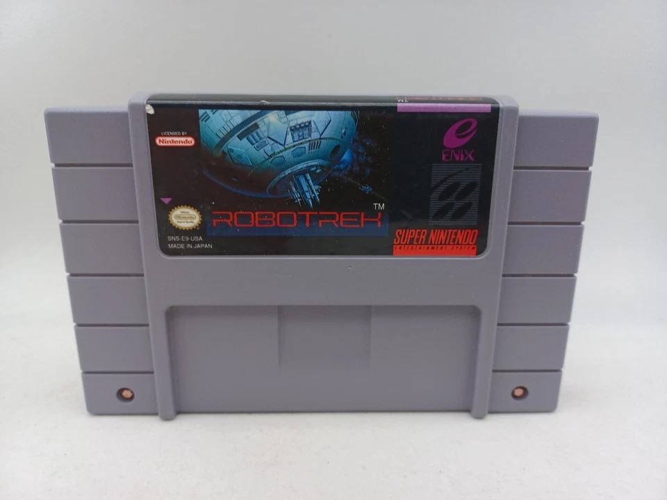 Carro probado Robotrek SNES Super Nintendo solo con caja personalizada con manual y póster Foto 2 de 4