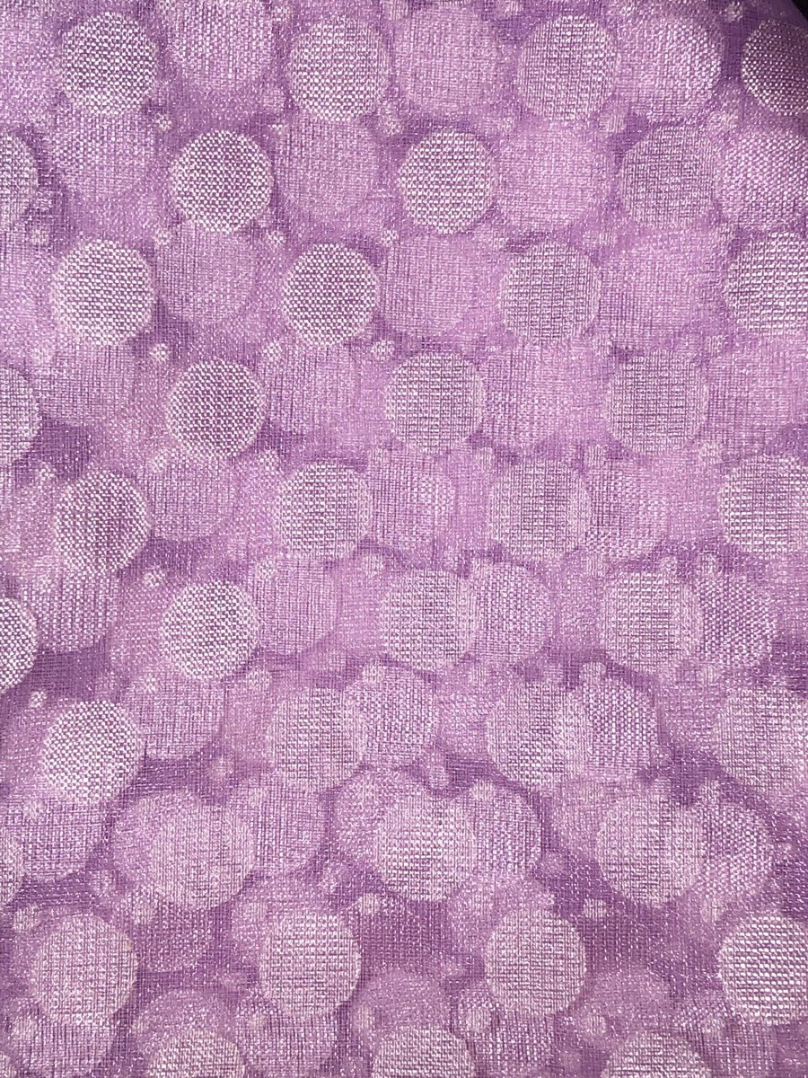 Écharpe Vintage Années 60-70 En Nylon Japonais - Rose Transparent à Pois, Léger