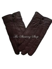 LADIES BROWN LEATHER LEAD REIN LEADERS GLOVES