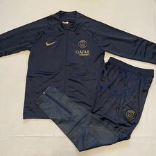 PSG 23/24 Qatar Airways Blue Nike Tracksuit Small