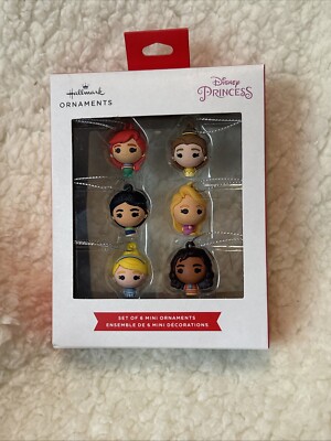 Disney Halmark Christmas Princess Mini Ornaments Set