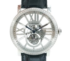 Cartier Rotonde de Cartier HPI00449 Tourbillon Skeleton White Gold Men's Watch 4