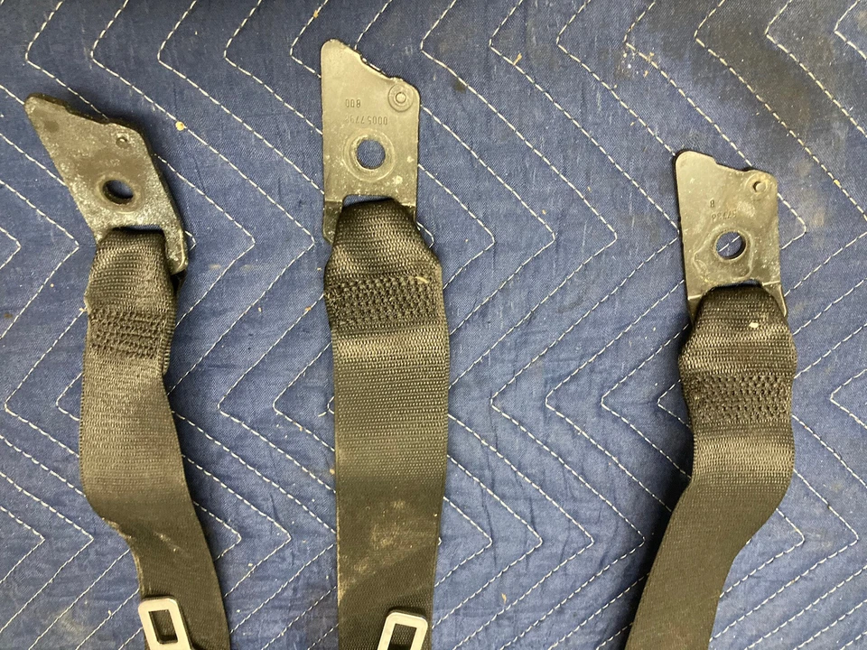 Lote de 3 cintos de segurança 1997-2003 BMW E39 525i 528i 530i 540i esquerda direita 00019264 #511M - Imagem 3 de 4