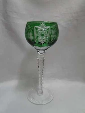 Ajka Marsala, Grapes Cut to Clear: Emerald Green Wine Hock, 8 1/4" Tall