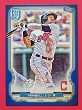 2020 Gypsy Queen Jose Ramirez 222/250 Indigo Parallel #251 Cleveland Indians