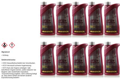 10L Kühlflussigkeit MANNOL Antifreeze AF12+ Special Frostschutz rot / violet