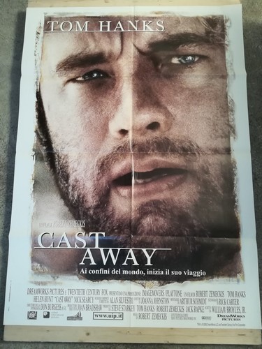 CAST AWAY Original Movie Poster 39x55" 2Sh Italian HANKS