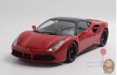 bburago 1/18 Ferrari 488 GTB Alloy Car Model Diecast Collection