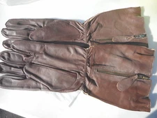 WW2 RAF Gloves Pattern Flying Gauntlets Size Medium New Reproductions