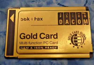 Gold Card 56K + Fax Multi-Function  CreditCard PCMCIA Slot PC Card