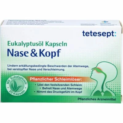 MERZ CONSUMER CARE GMBH TETESEPT Eukalyptusöl Kapseln Nase & Kopf 20 St PZN04944838
