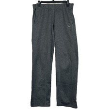 Nike Y2K Therma-FIT Mens M Performance Fleece Ankle Zip Track Sweatpants Grey