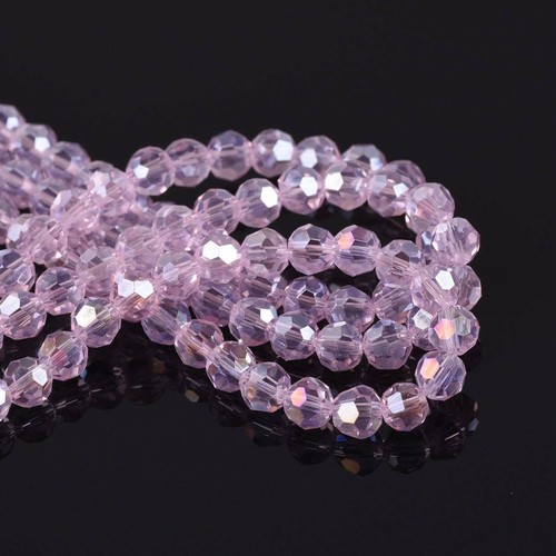 100pcs 6mm Round Sphere Ball Faceted Crystal Glass Loose Spacer Craft Beads lot - Picture 51 of 110