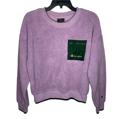 Champion Sweatshirt Medium Purple Green 