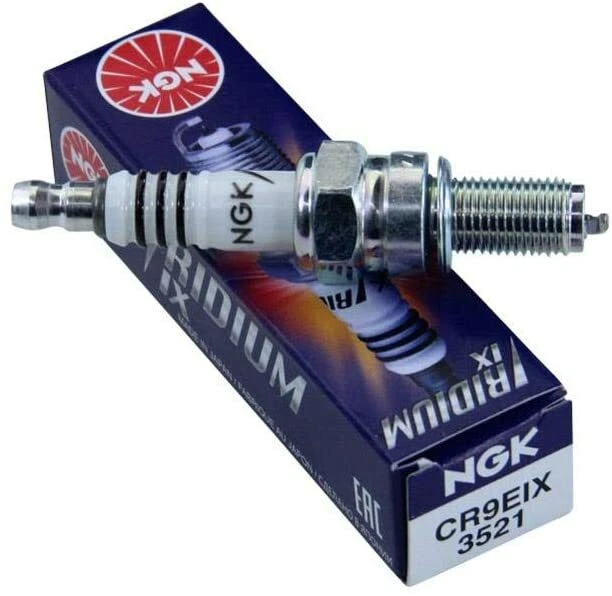 KIT 4 CANDELE NGK IRIDIUM SPARK PLUG CR9EIX YAMAHA FZ1 2D1A00 1000 2008 PER MOTO - Immagine 2 di 3