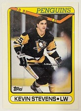 1990-91 Topps Kevin Stevens Rookie Pittsburgh Penguins #360