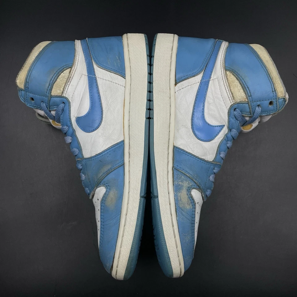 Talla 11 Nike Air Jordan 1 High 1985 UNC Powder Blue Carolina OG Foto 4 de 4