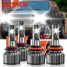 Front LED Headlight Bulb High Low Beam Kit Super Bright For Ford F-150 2015-2023