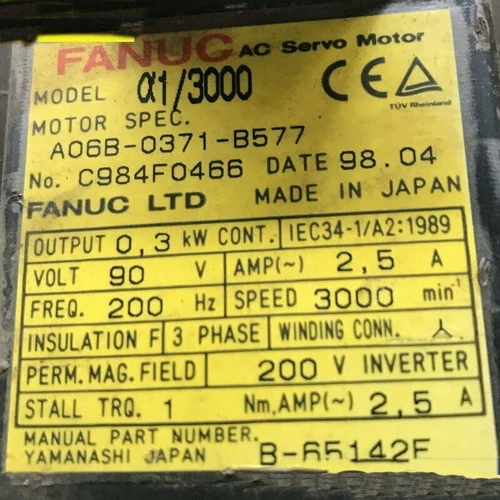 1PC New Fanuc A06B-0371-B577 Servo Motor Expedited Shipping - Picture 1 of 4