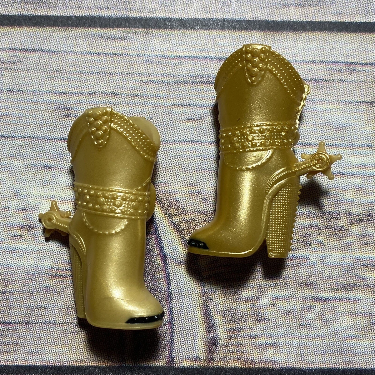 Gold baby cheap doll shoes