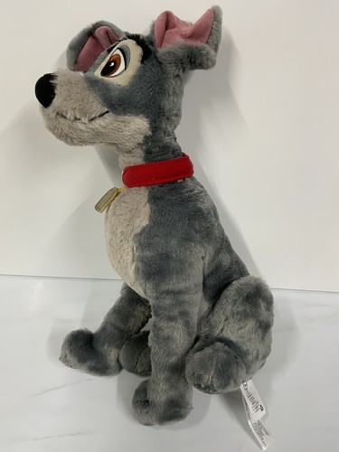 Disney Store Tramp Plush 16" Lady & The Tramp Dog Collar Soft Toy Genuine - Picture 6 of 9