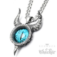 Evil Eye Amulett Schutz Vor BöSer Blick AnhäNger Feuer Auge Edelstahl Halskette