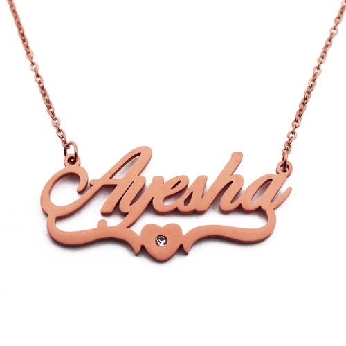 Ayesha Name Necklace - Personalized 
