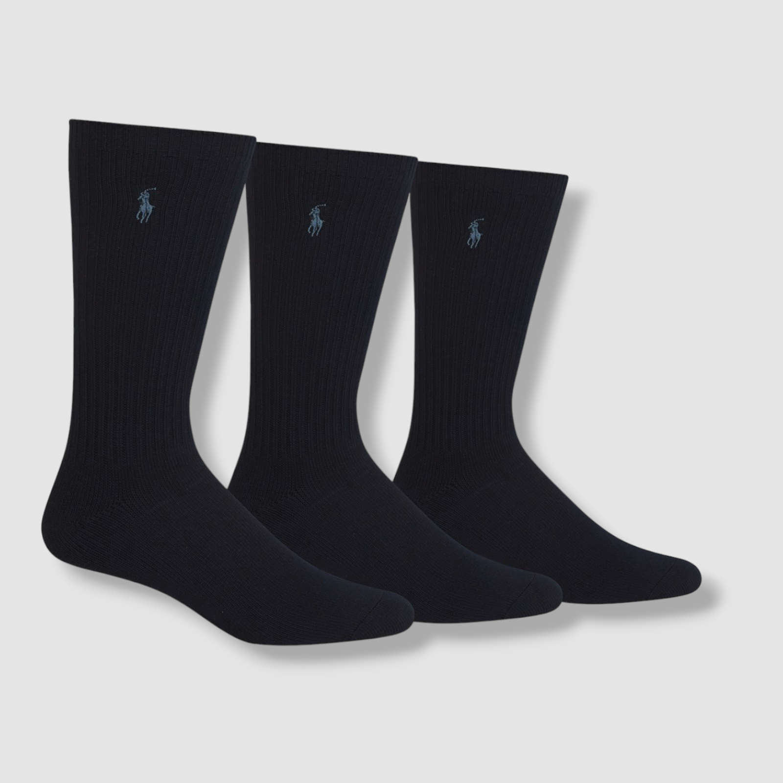 Scarpe da pony abito Ralph Lauren polo da uomo confezione da 3 paia blu lavorata a maglia equipaggio 6 12 $21